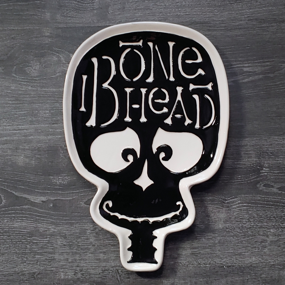 Large halloween skull platter